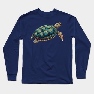 turtle pop art Long Sleeve T-Shirt